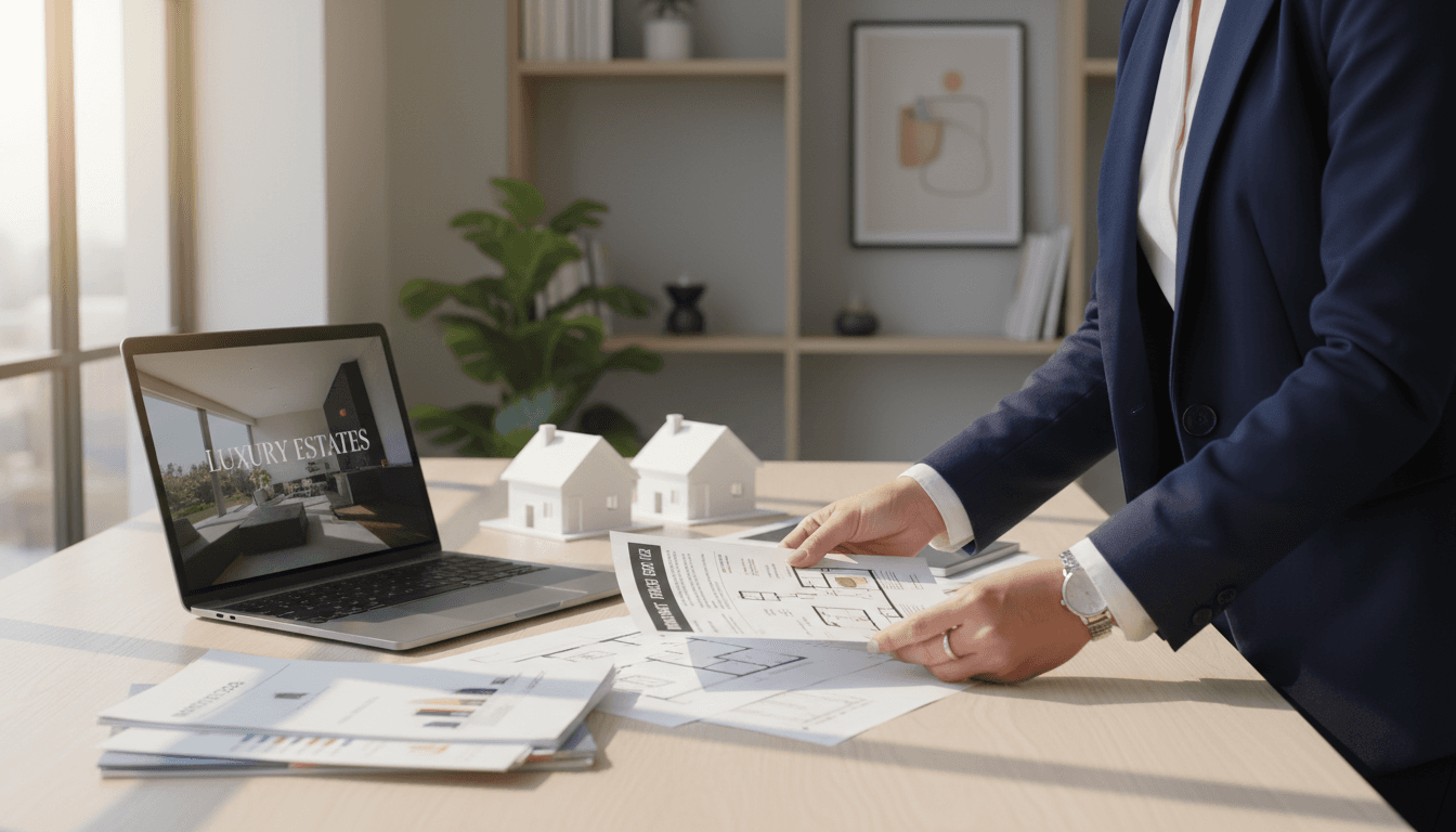 Professional reviewing foreclosure documents